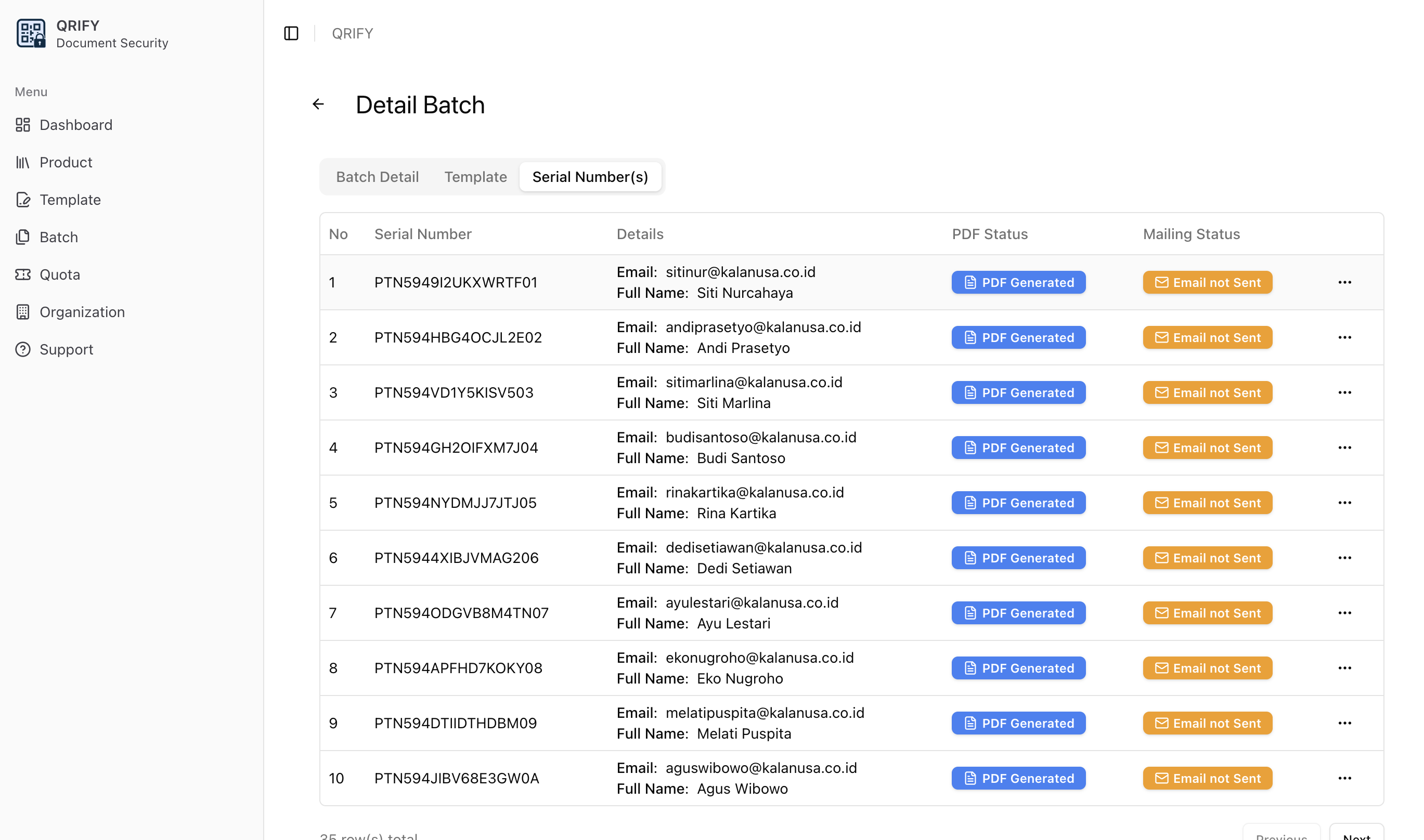 QR Code Verification